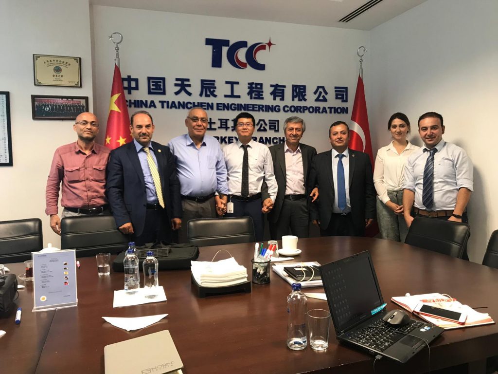 Çinli TCC Firması İle Yatırım İçin İşbirliği Görüşmelerimiz - Ankara 19.09.2018